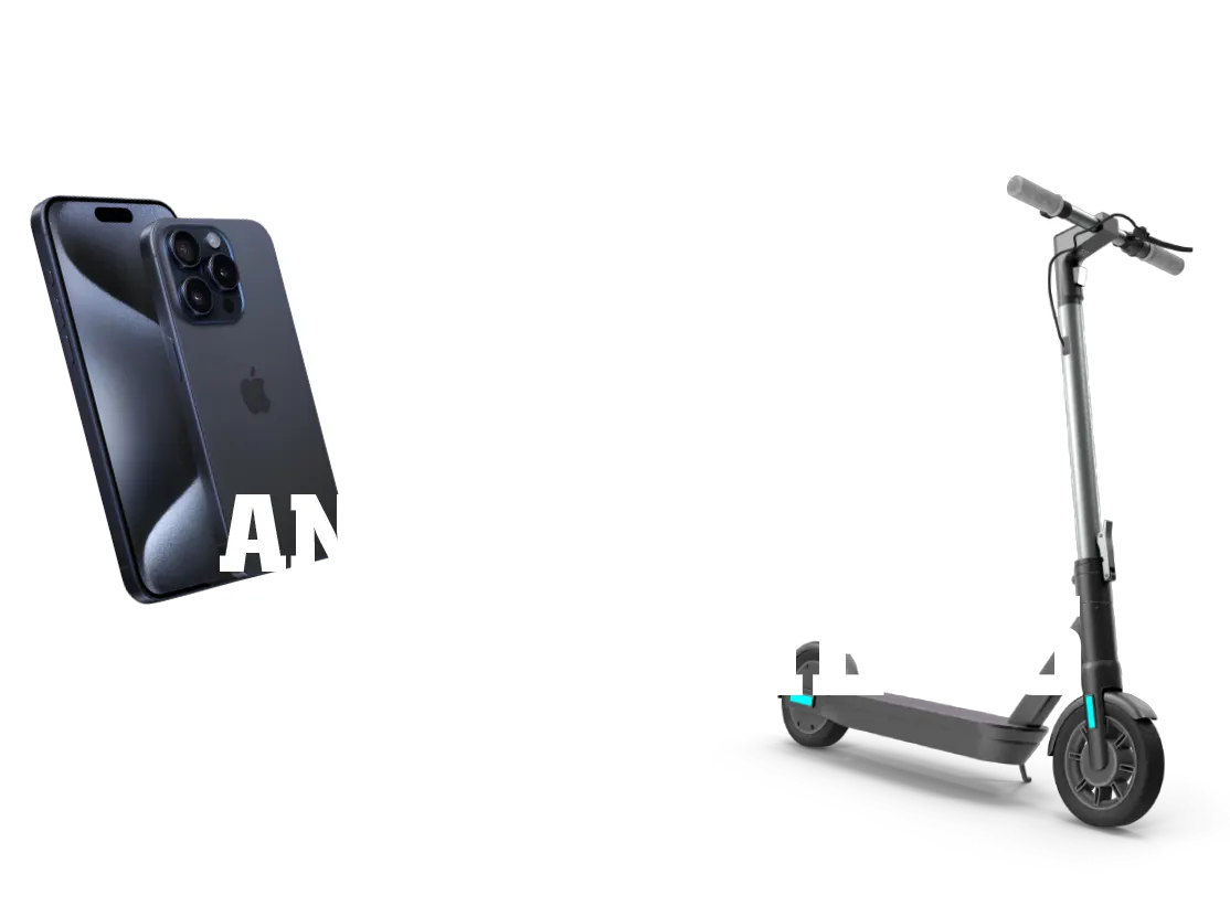 Get a chance to win an E-Scooter or an iphone 15